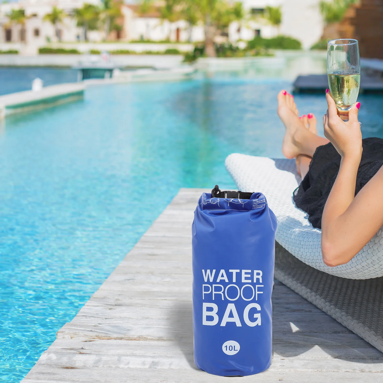 Bolsa impermeable a la deriva, bolsa seca para exteriores para acampar, natación, Canyoning, almacenamiento ligero para teléfono, billetera, ropa, equipo