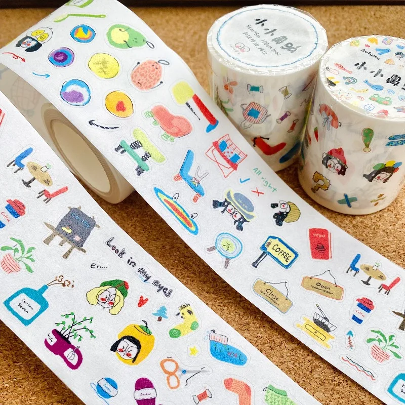 

Lovely Little Items Girls' Make Up Die Cut PET Washi Tapes Craft Supplies DIY Scrapbooking Card Making Decorative Plan Stickers