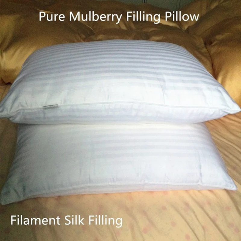 

100% Mulberry Silk Filling Pillow Eco-Friendly Pure Silk 74 X 48 cm 750 G to 1750 G Optimal Filament Silk Customize