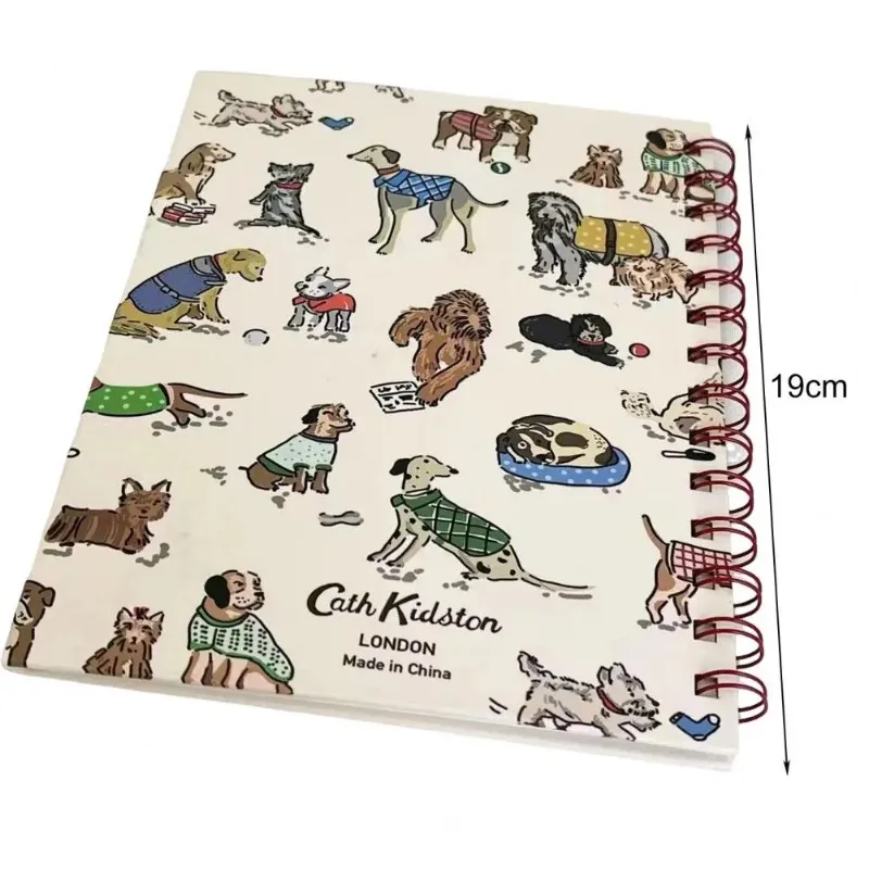 Cartoon Puppy Style A5 Coil Ring Notepad Planner Notebook Smooth Writing Premium Thickened Page Loose-leaf