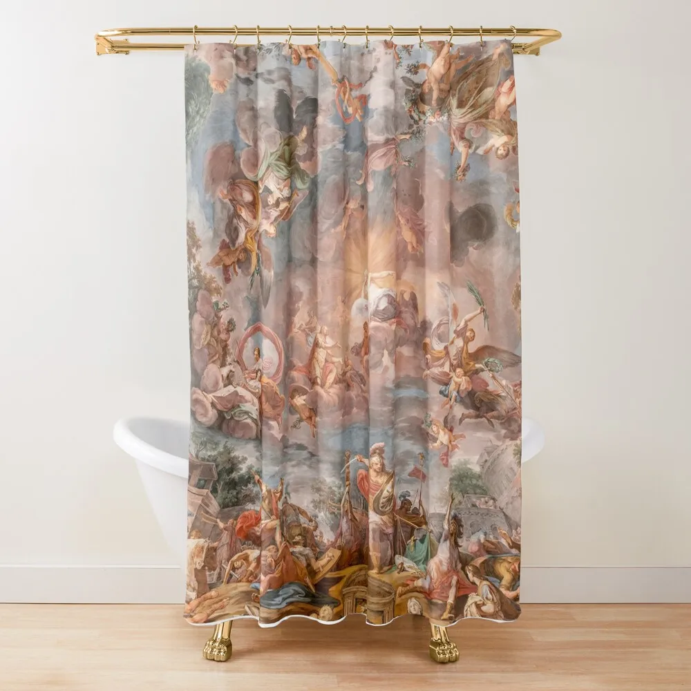 

Baroque Art Painting Shower Curtain Set For Bathroom Shower Bath Cover Window Curtain
