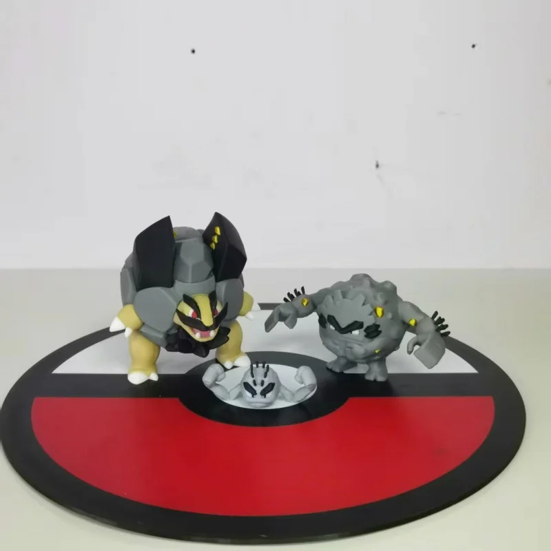 Figura de Acción Anime Golem Geodude Graveler, Escala 1:20, Muñeco Adorable Impreso en 3D, Personaje Kawaii, Modelo de Escritorio, Juguete de Regalo de Cumpleaños para Niños