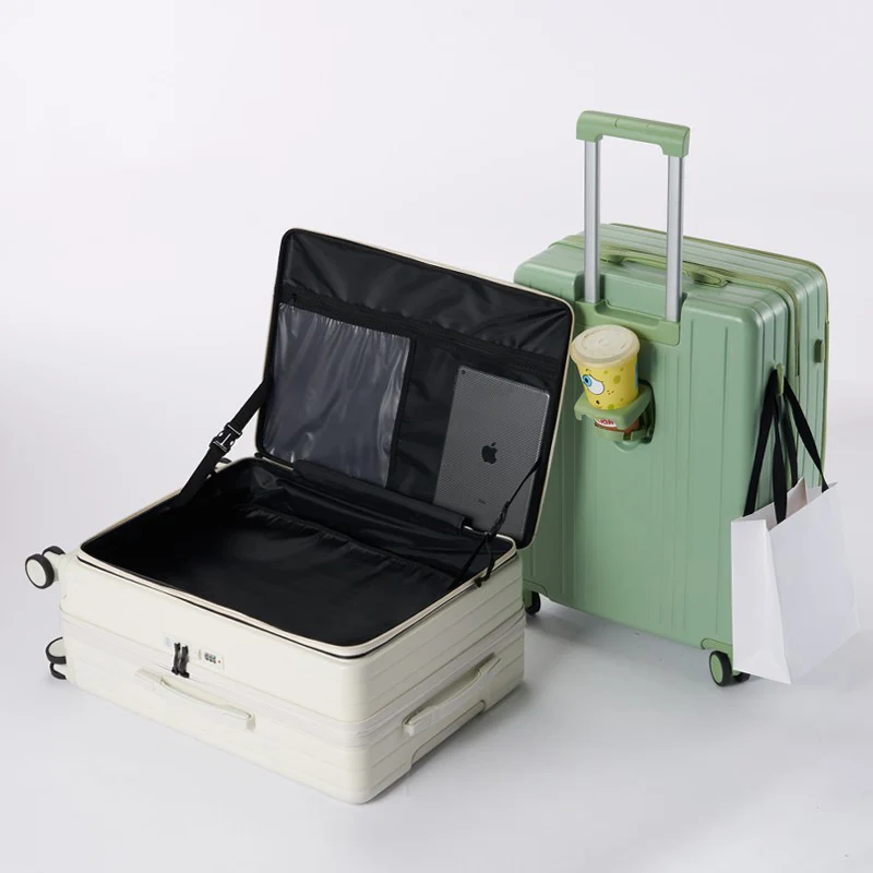 

Side-opening Luggage Case for Women Man Integrated Large Deep Compartment 26-inch Trolley Travel Suitcase 20-inch Cabin Suitcase