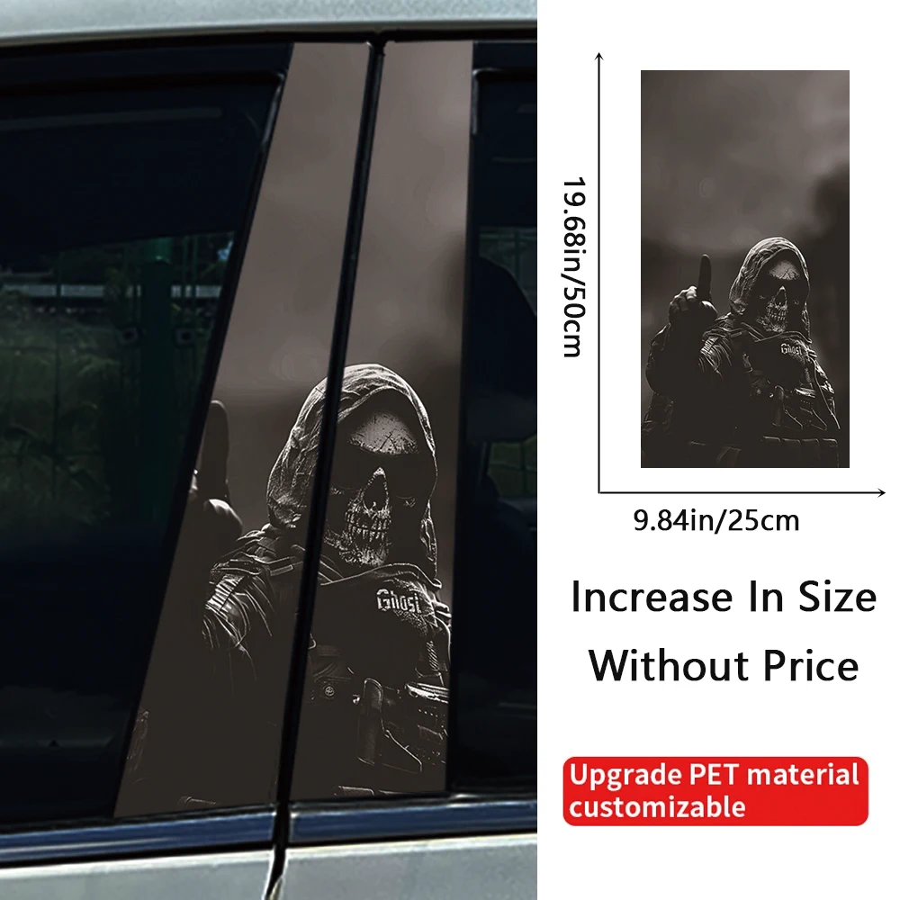 Anime demon monsters Car Stickers Auto B-pillar Car Center Column Decoration Cover Scratches Waterproof Decals Car Accessories