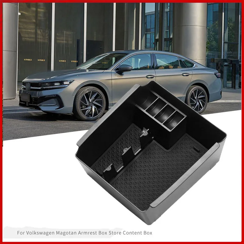 

For VW Magotan/CC 2017-2019 2020 2021 2022 2023 2025 ABS Center Armrest Storage Box Container Stowing Glove Box Car Accessories