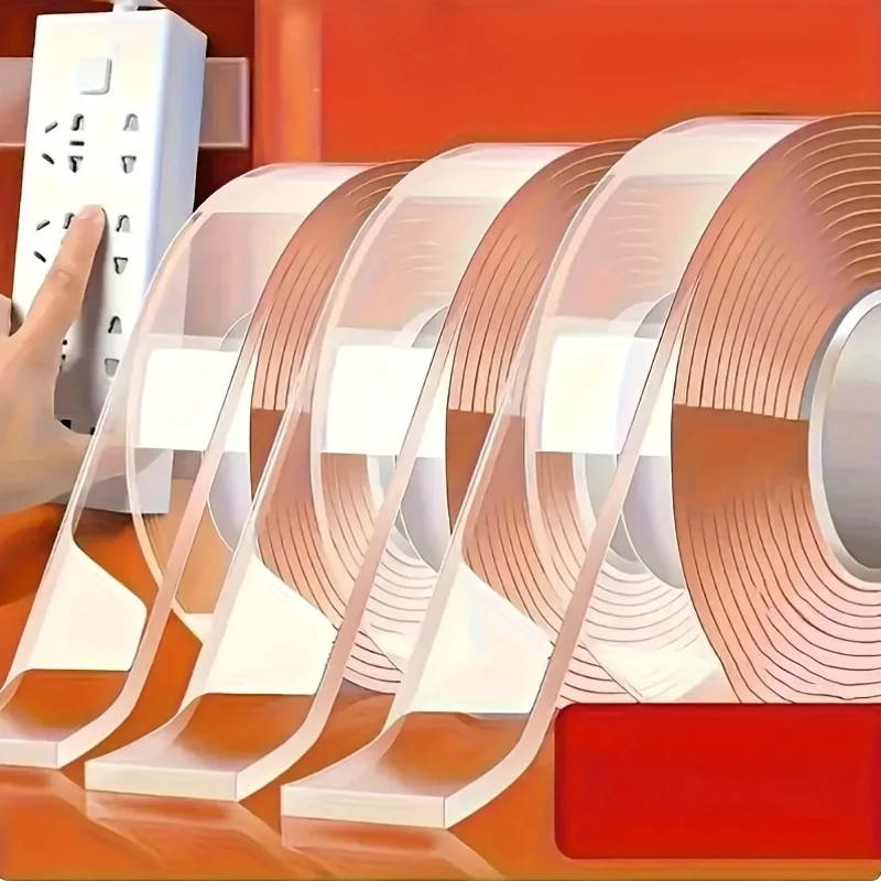 Super Strong Waterproof Double Sided Tape - 2m Waterproof Reusable, Strong Adhesive for Christmas Decoration, Halloween Accessor