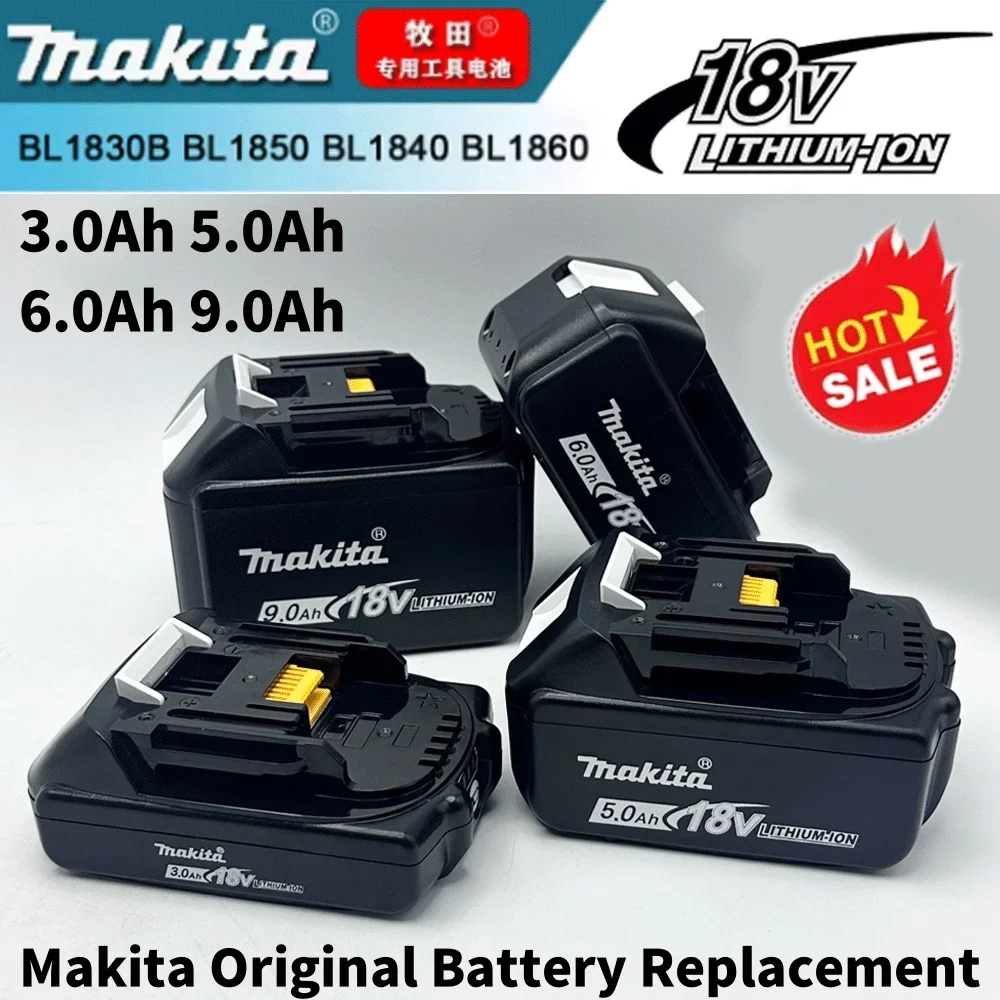 

Rechargeable Lithium Battery MAKITA 18V 9.0/6.0/5.0/3.0Ah Battery Capacity Indicator for DDF487 DTD173 DTW700 DGA404 tools NEW