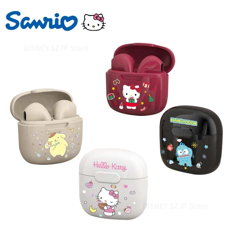 Sanrio TWS Earbuds C01 Hello Kitty Wireless Earphones Bluetooth My Melody Sport HIFI Sound Gaming Headphones Anime Cartoon