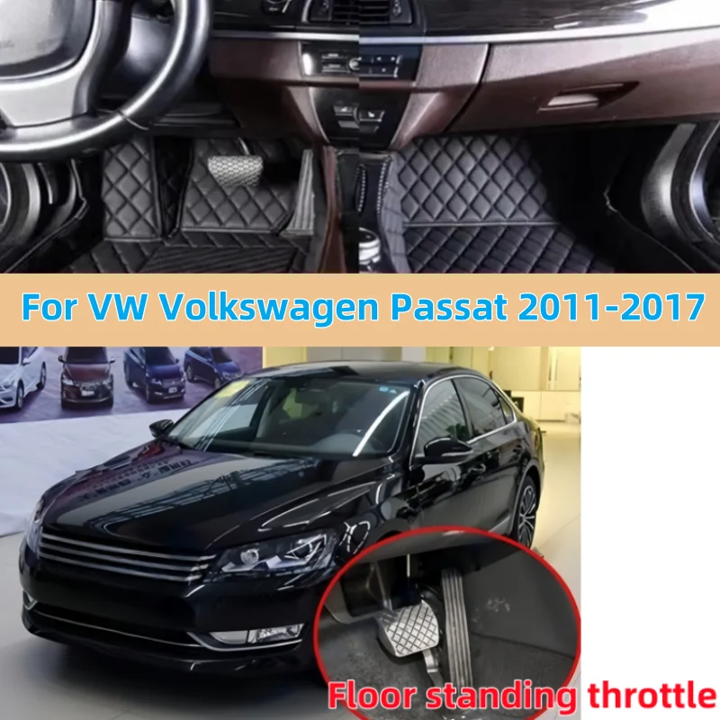 

Пользовательские для VW Volkswagen Passat 2011-2017 автомобильные подушечки для ног защитные коврики напольные коврики автомобильный ковер чехол аксессуары для интерьера