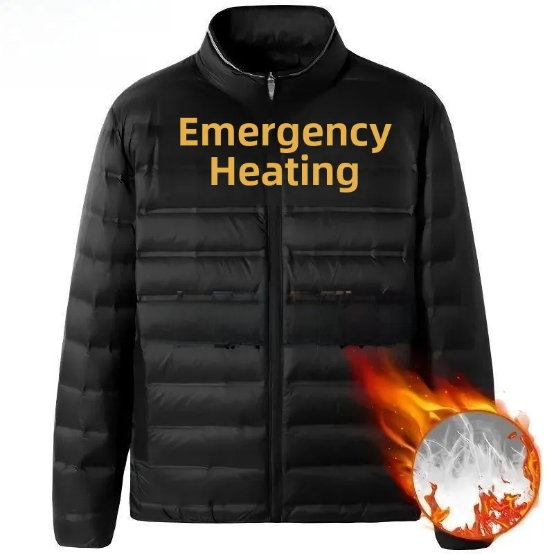 

Men's Lightweight down Cotton Jaet Dad Sle plus Size Warm Faionable Ci Life Thiened Autumn Winter Coat