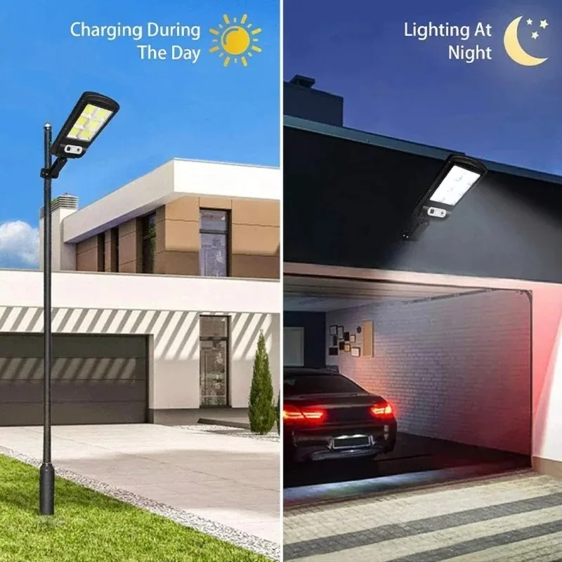 Outdoor Solar Lights Easy To Install Energy Saving Courtyard Garden Street Waterproof Motion Sensor Solar Lights Remote Control