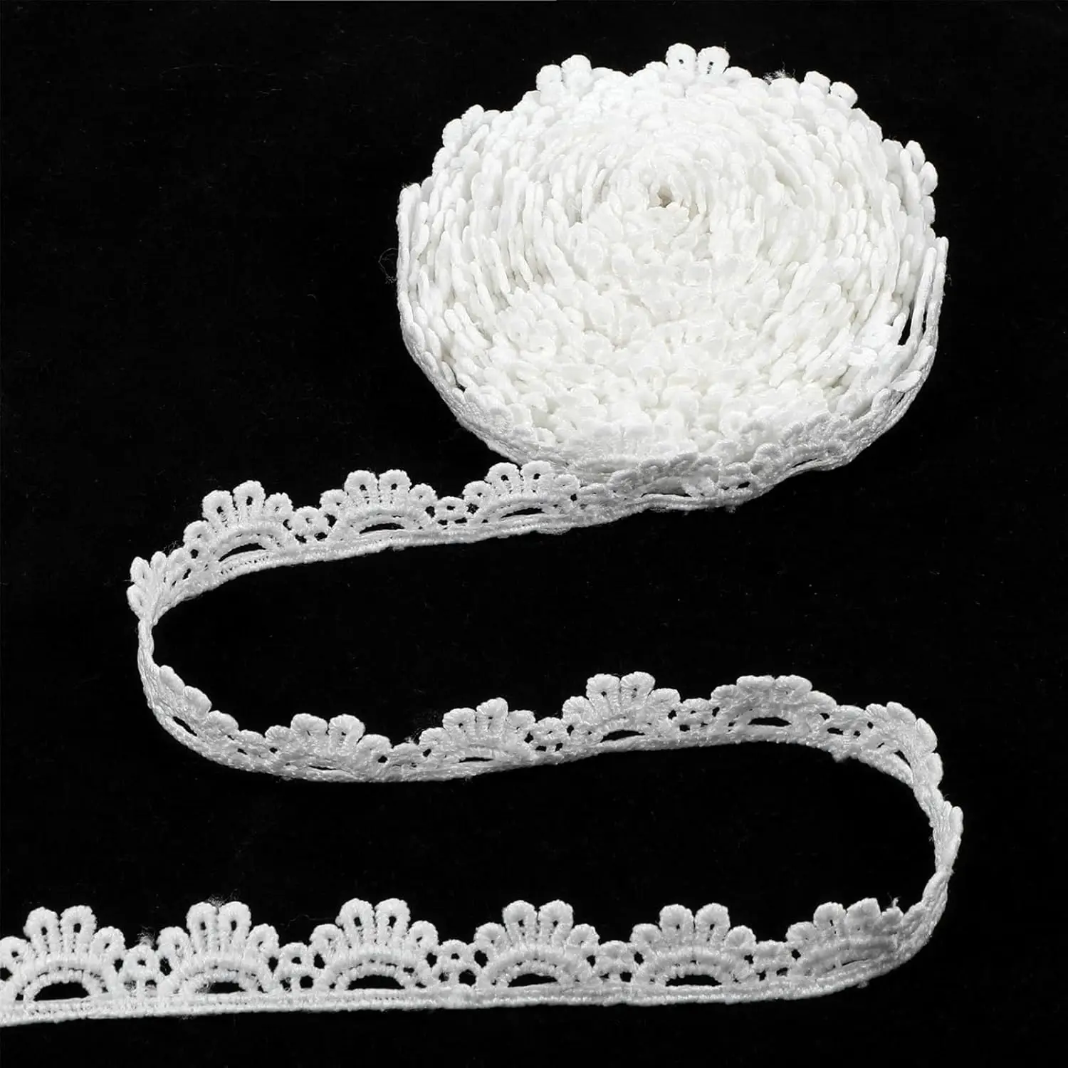 1 rollo de cinta de encaje de 15 yardas, cinta de encaje vintage, ancho de 0,78 pulgadas (2 cm), encaje de algodón decorativo para manualidades, encaje de 15/5 yardas para coser, para envolver regalos, decoración de bodas, suministros para álbumes de reco