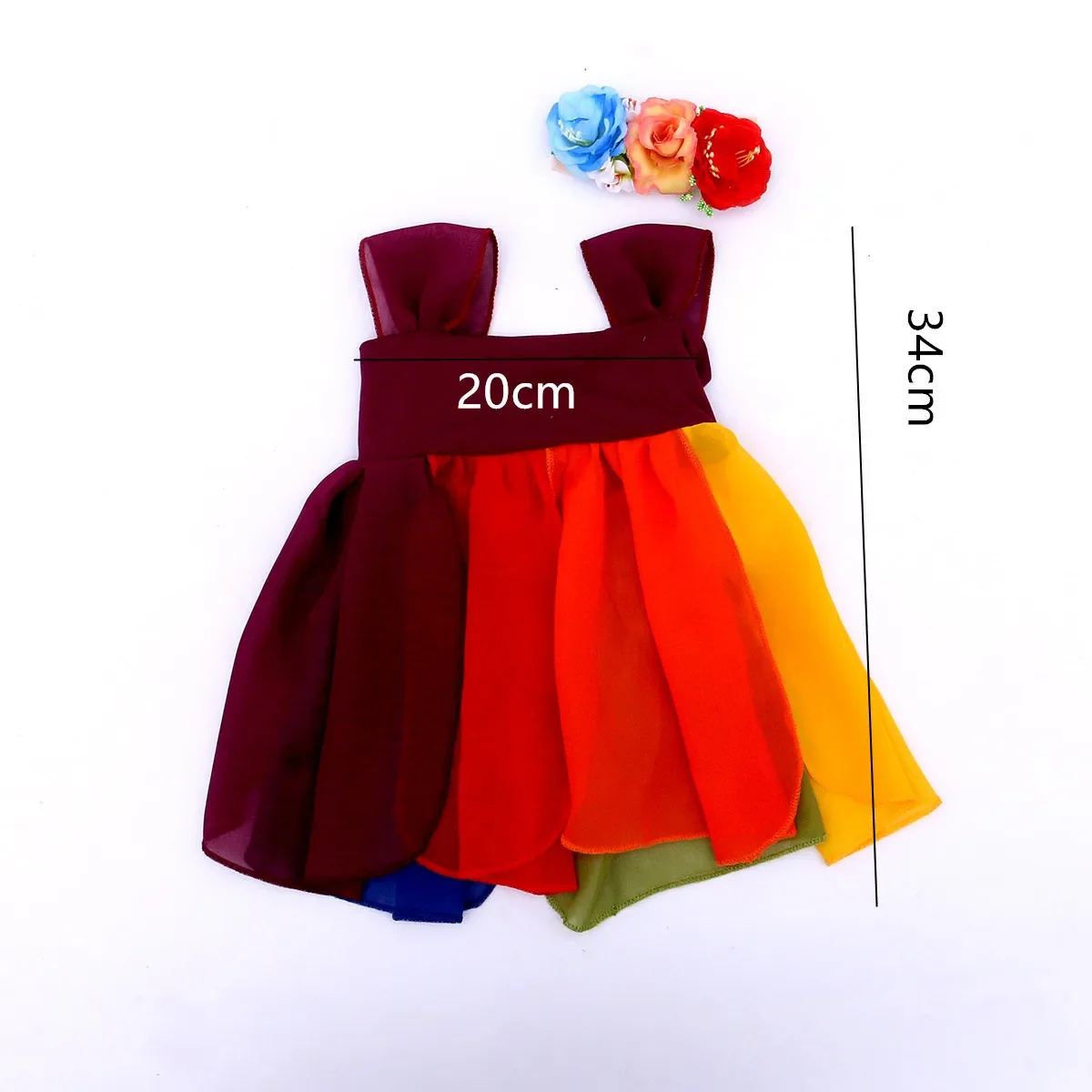 مجموعة ملابس التصوير الفوتوغرافي للأميرة حديثي الولادة لعمر واحد و3 أشهر فستان بناتي لطيف للرضع والأطفال الصغار لالتقاط الصور من أجل الملابس #6