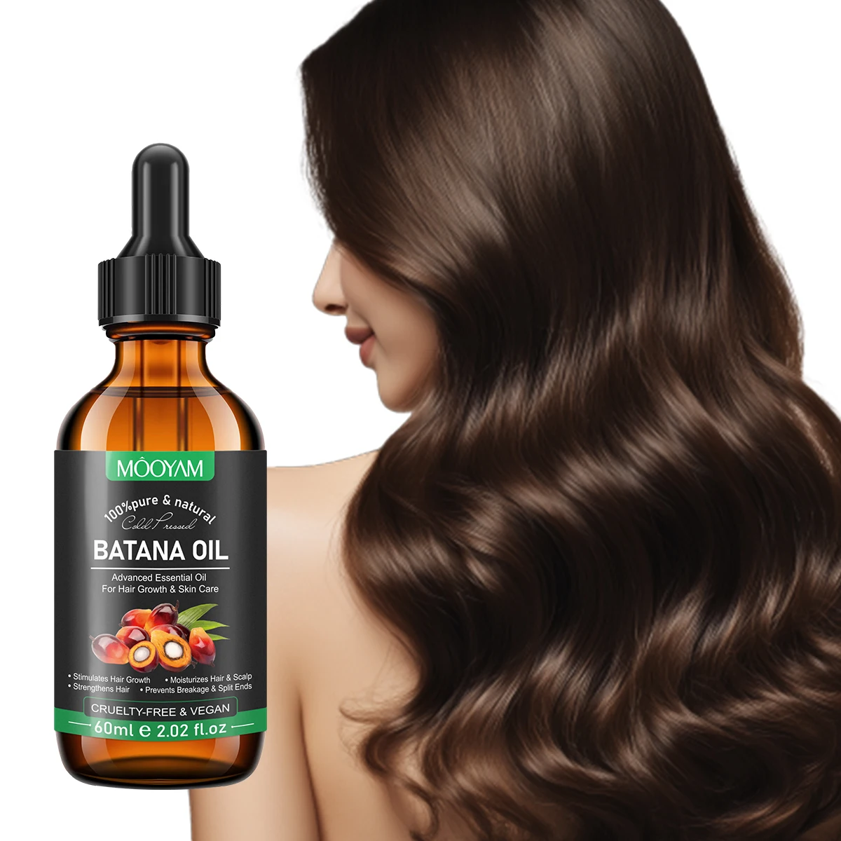 

Private Label 100% Natural Organic UNREFINED Batana Oil Damaged for Men Women Scalp Care Serum Hair Treatment Growth Oil