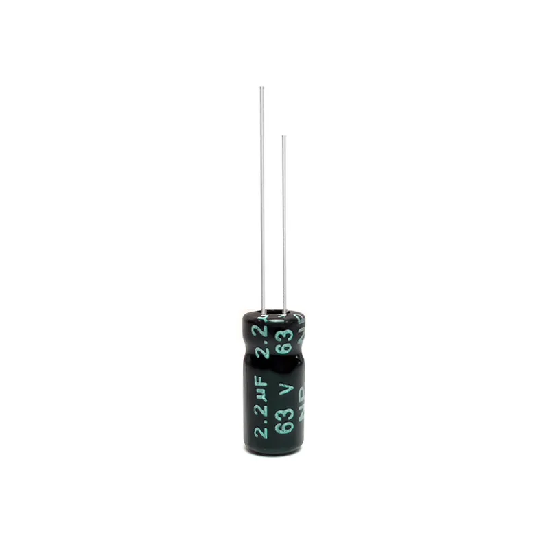 200pcs 63V 2.2uF Non Polar NP Electrolytic Capacitor Bi Polar 5x11mm for Audio Crossover