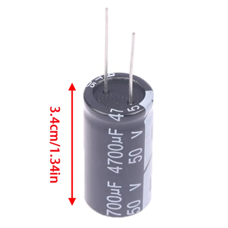 50V 4700UF Aluminum Electrolytic Capacitor 105°C Dimension In-line Electrolytic Capacitor 18*35mm