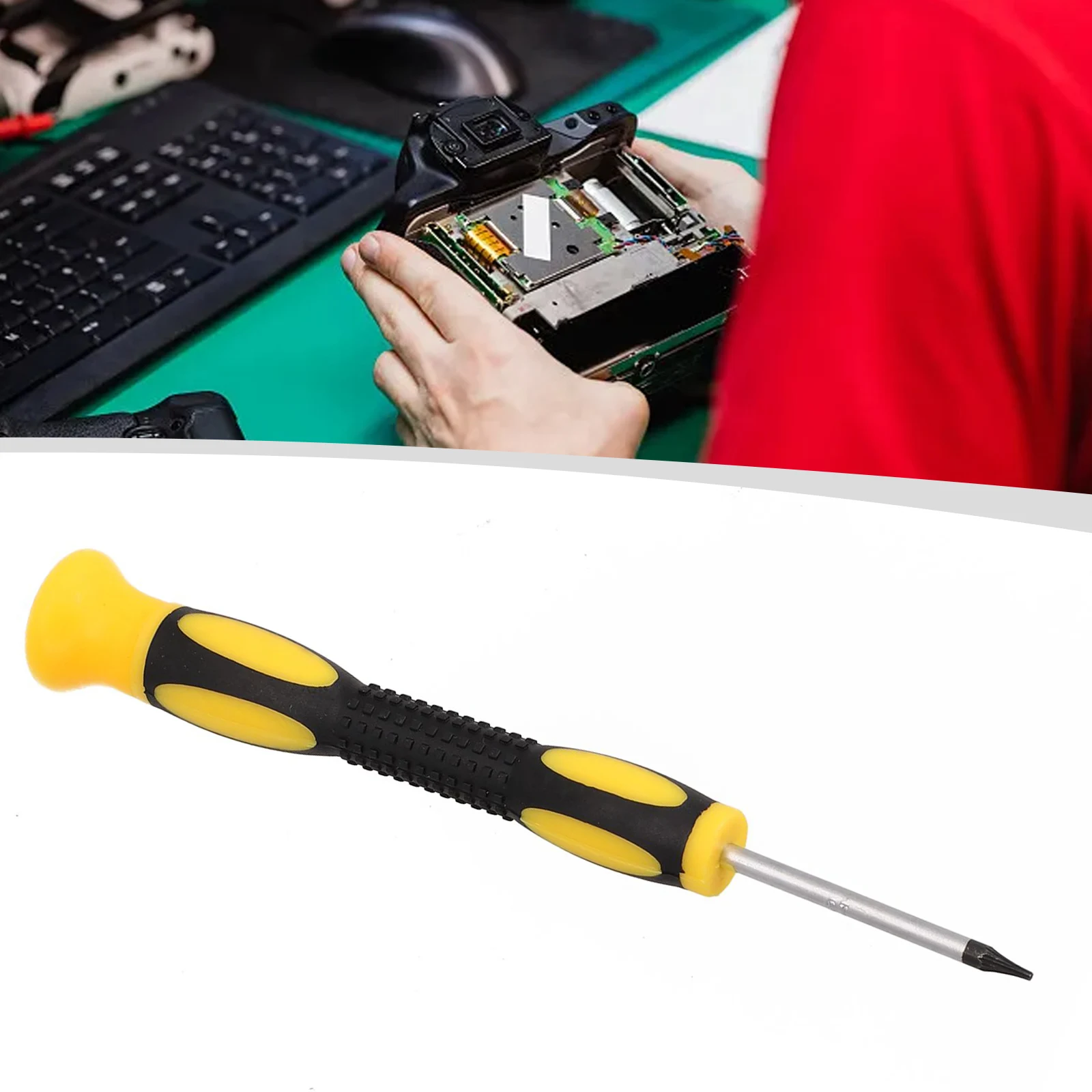 

For Disassemble The Game Console 360 PS3 PS4 Handle Screwdriver Torx Screwdriver Screwdriver Silver T3-T7 Yellow Hand Tools 1pc