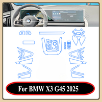 PPF Protection film For BMW X3 G45 2025 Interior Accessories transparent TPU GPS Navigation Gear Panel Center Console Sticker