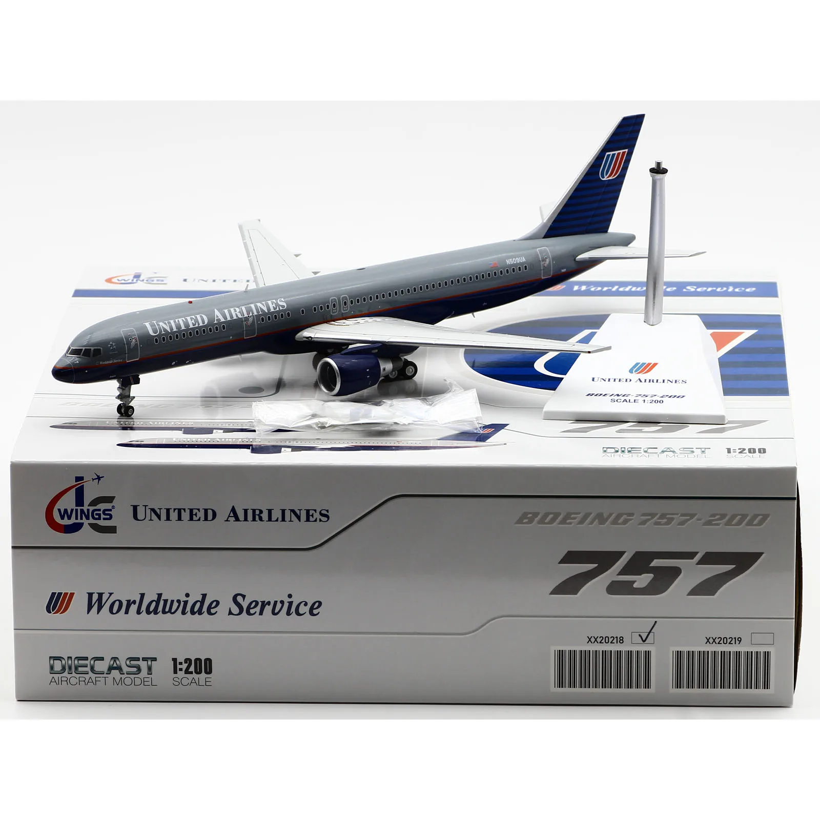 

XX20218 Alloy Collectible Plane Gift JC Wings 1:200 United Airlines "StarAlliance" Boeing B757-200 Diecast Aircraft Model N509UA