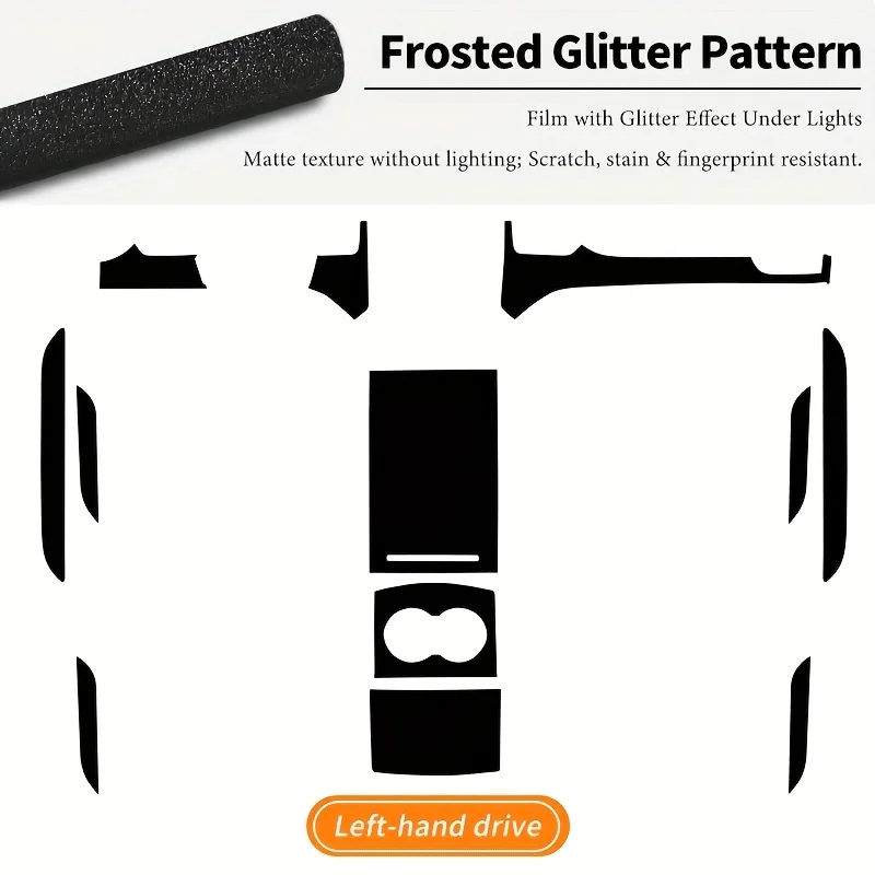 

for tesla model s 2014-2020 Interior Central Control Panel Door Handle 5D Carbon Fiber Stickers Decals Car styling Accessorie