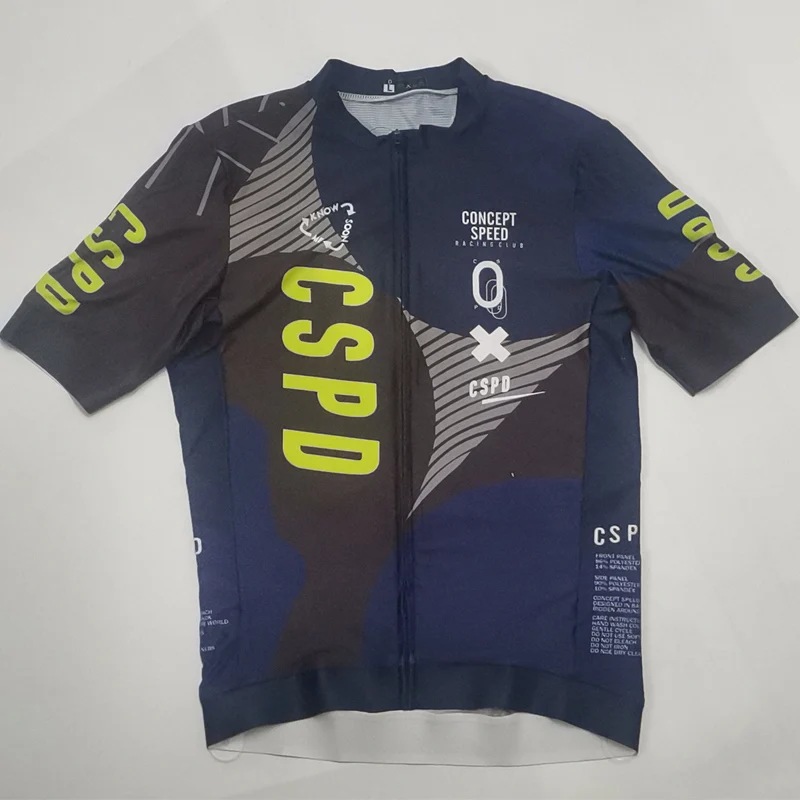 CSPD Performance Cycling Jersey for Men Training Competition Short Sleeve Bicycle Clothing Breathable Road Bike Shirt Tops