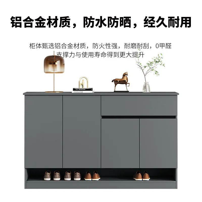 Aluminum Alloy SPC Honeycomb Board Shoe Cabinet Household Door Entrance Outdoor Balcony Waterproof Sunscreen Environmentally Fri