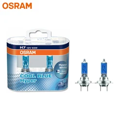 OSRAM-faro halógeno H7 para coche, lámpara antiniebla Original de 12V, 5300K, 62210CBH, 55W, azul frío, hiper blanco, 2 piezas