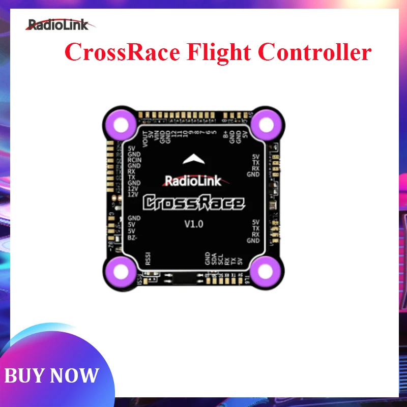 

Radiolink CrossRace Flight Controller 12CH Output OSD Integrated Compatible 4in1 ESC Plug and play 2-8 Axis Multirotor FPV Drone