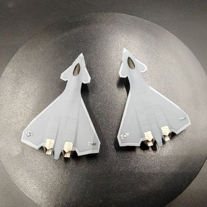 

2PCS Resin Model F-47 Sixth-generation Fighter Jet 1/350 400 700 Scale Simulation Combat Aircraft Small Ornaments for Collection