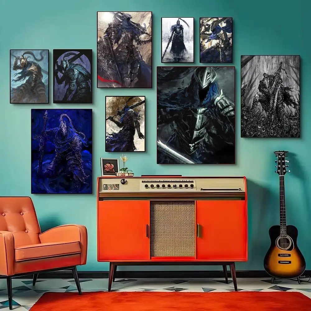 Popular The Lone wolf Artorias Game Printing Poster, Gamer Wall Decoration, Modern Art Home Decoration, Living Room Decoration
