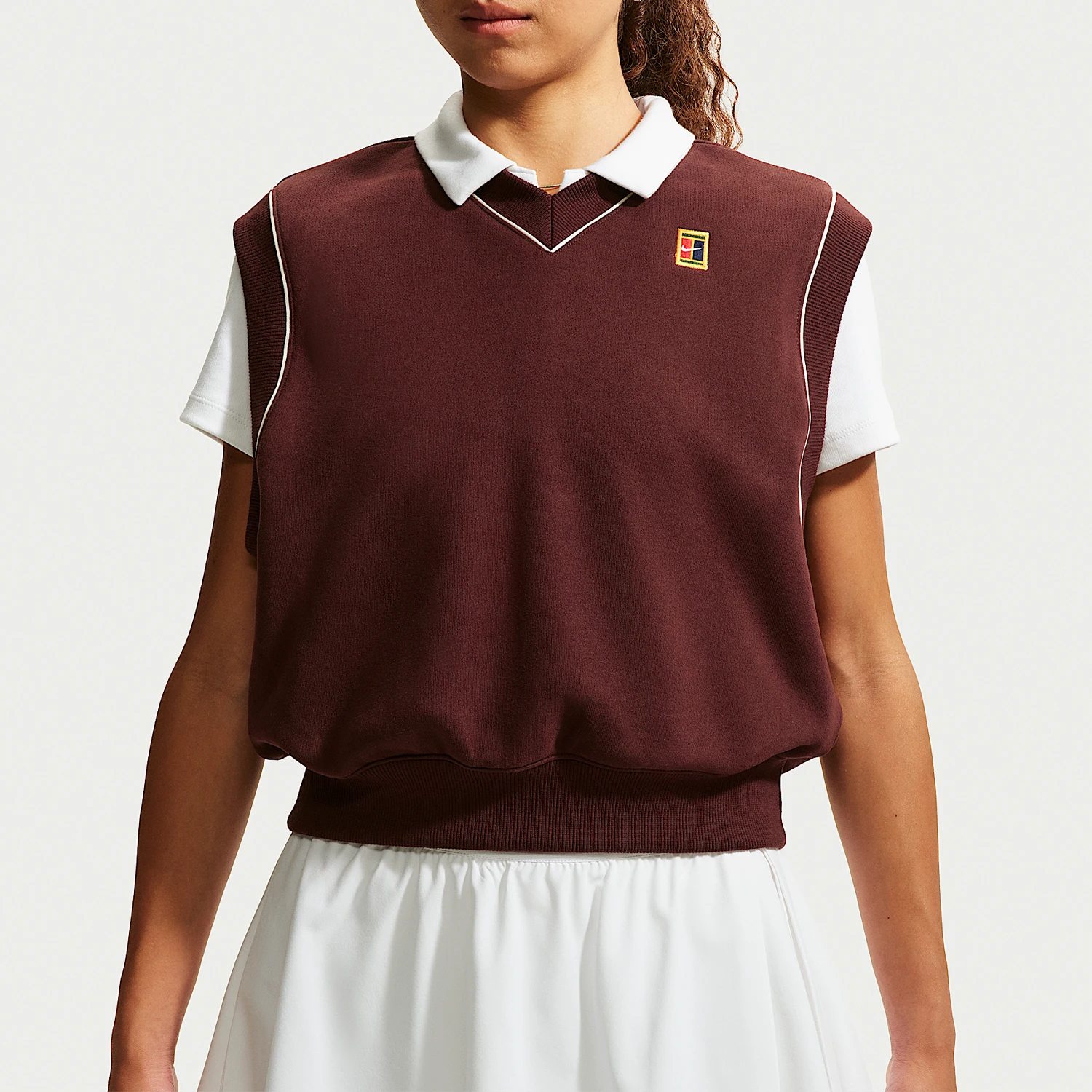Nike Authentic Court Women's Velvet Fashion Knitted Sleeveless Sports T-shirt IM9417-658