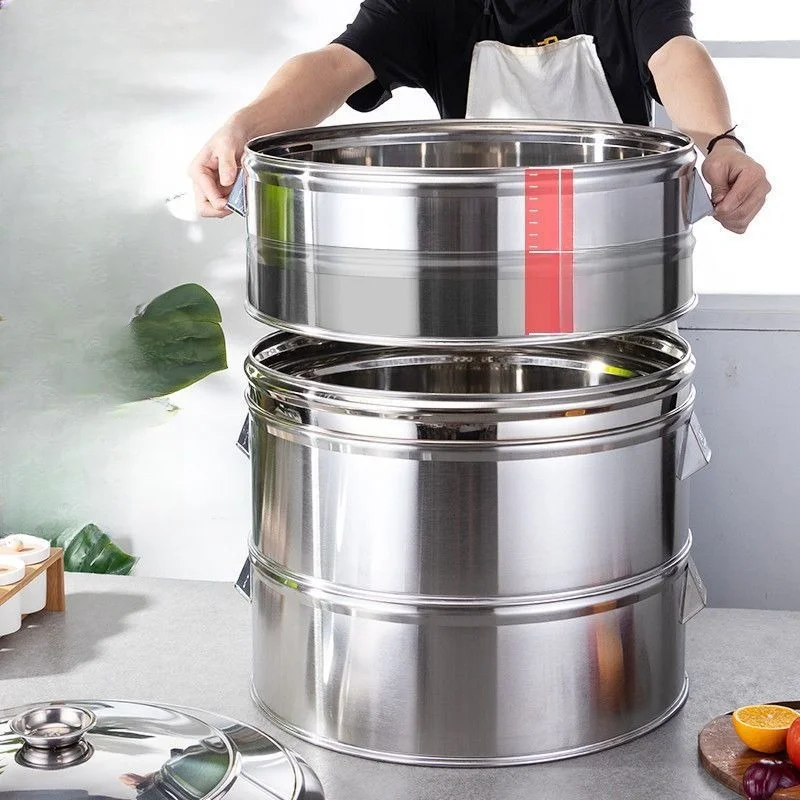 

Steamer stainless steel, non-magnetic extra thick, heightened commercial large steamer