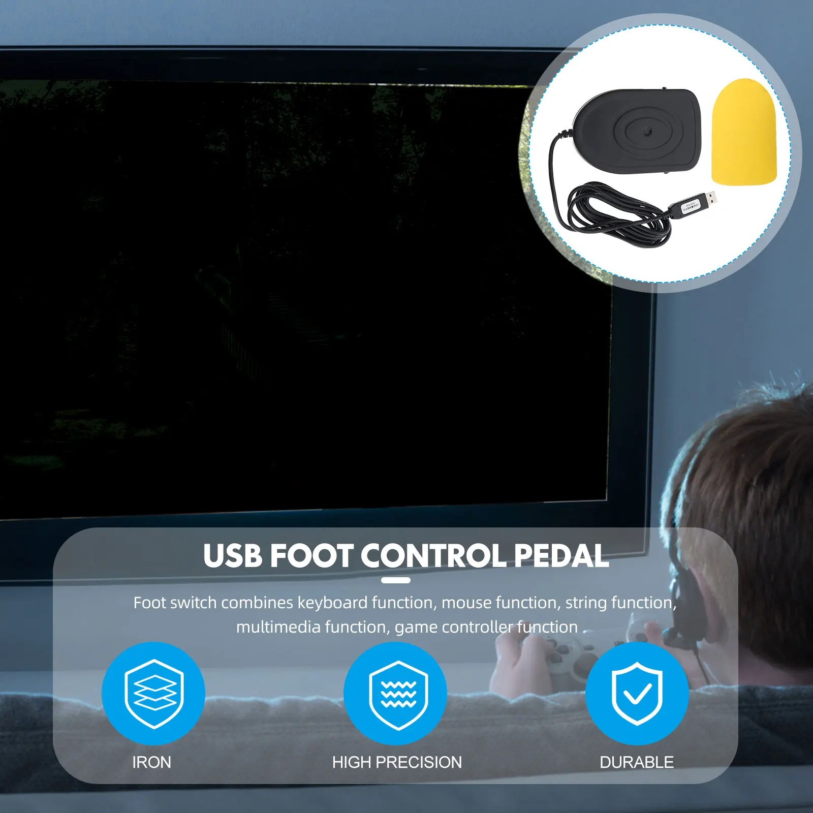 

Usb Foot Pedal Gaming Transcription Macro Pad Computer Controller Programmable Mechanical Pedal For Office Machine Tools