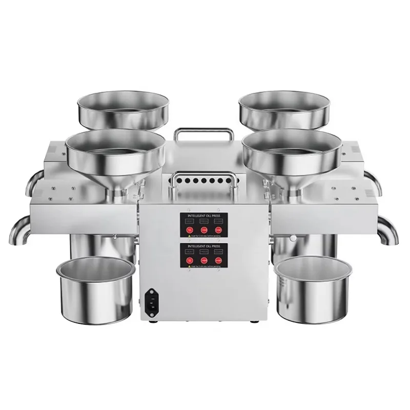 

Automatic Four Head 25kg/h Home & Commercial Use Seeds Expeller Stainless Steel Oil Press Machine