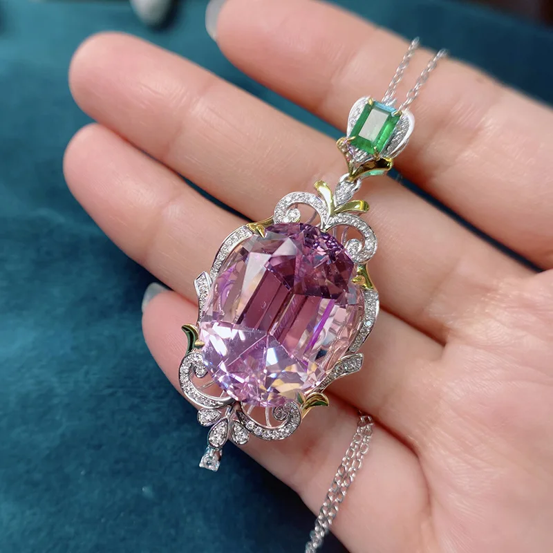  Wholesale CA665 European Fashion Woman Party Birthday Wedding Gift Shiny AAAZircon 18KT White Gold Pendant Charm NO CHAIN