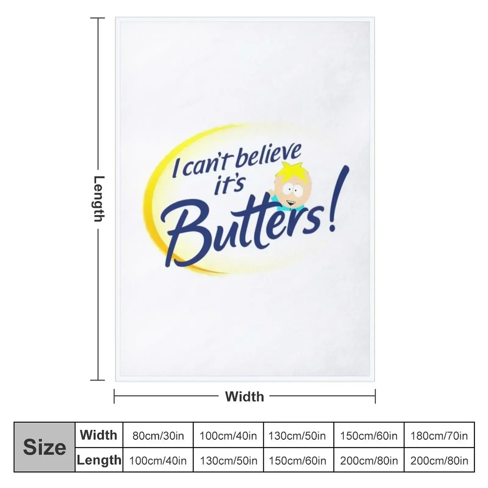 I can't believe it's Butters! Throw Blanket Luxury Designer Bed christmas decoration Beach Thermal For Sofa Thin Blankets