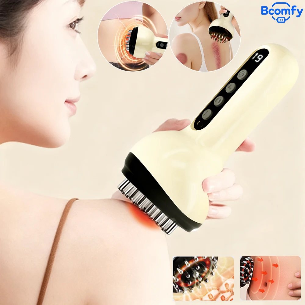 

Электрический многофункциональный меридианный дноуглубительный и скребковый массажер, беспроводной массажер Гуаша, коррекция фигуры ﻿