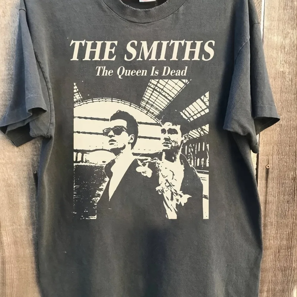 Camiseta Smith, camiseta The Queen Is Dead Smoke Grey, nueva camiseta unisex informal holgada de verano