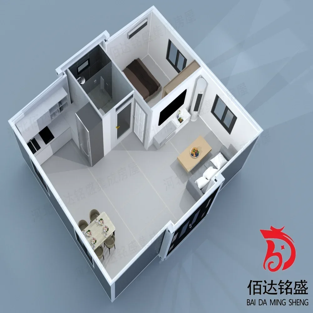 Hot Sale 20/40ft One Stop Serves Expandable Prefabricated House Portable Homes 3 Bedroom Container House Foldable Extendable