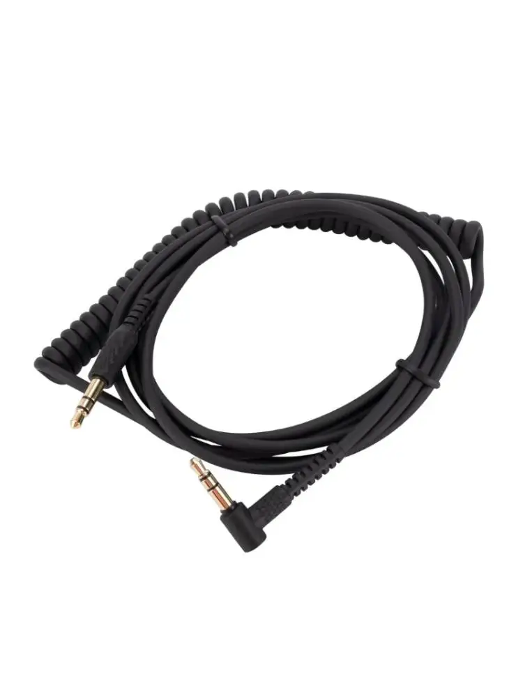  TangleFree Spirals Stereo Cable For Monitor Major2 Major3 Major4 Headphone Metal L Shaped Plugs Durability Construction