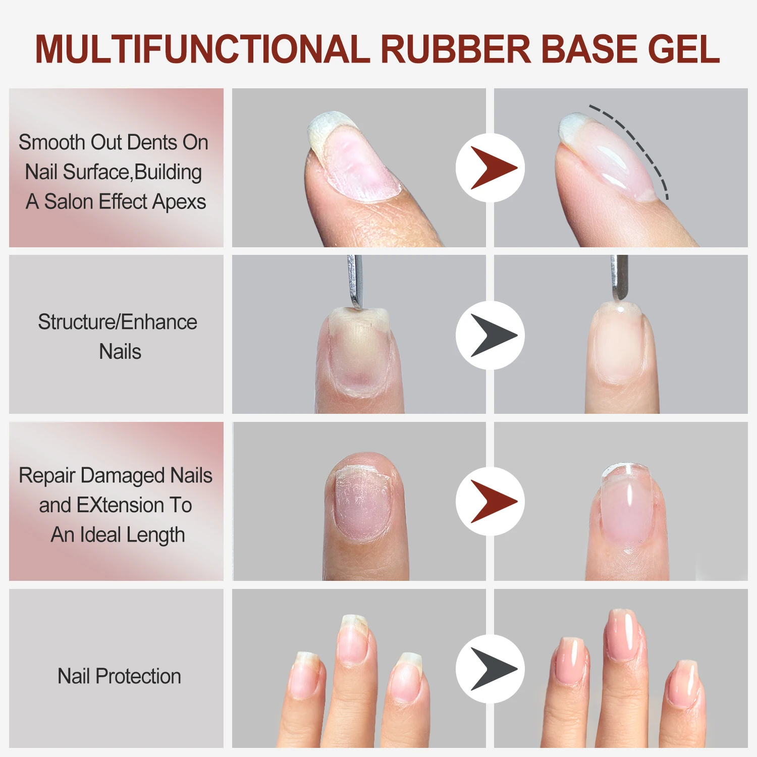 Fzanest Uv Rubber Base Gel Nagellak 15Ml Clear Builder Rubber Basis 2024 Hema Vrije Nagel Versterker Verlengingsgel In Een Fles