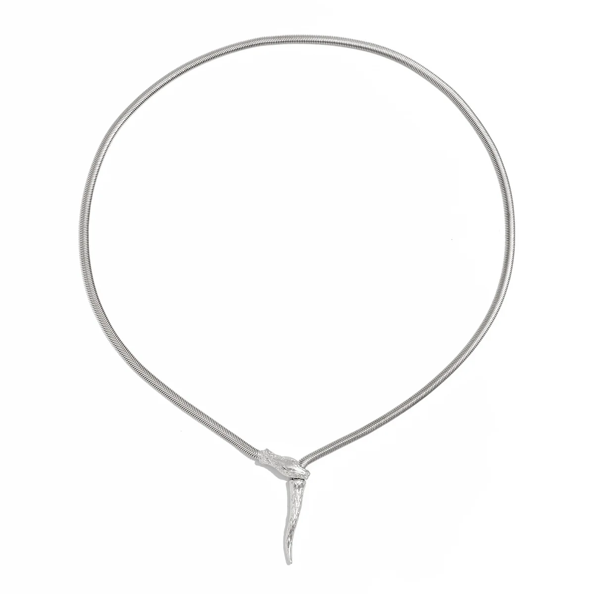 Necklace Long Tassel Snake Chain Adjustable Drawstring with Strong Rose Gold Alloy for Women Daily Office Versatile Wear