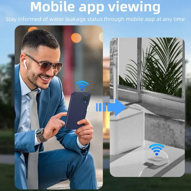 No Gateway Required Anti-leakage Device Easy Wifi Direct Connection Alarm Safe And Practical Easy To Carry Sensor Fully Sealed