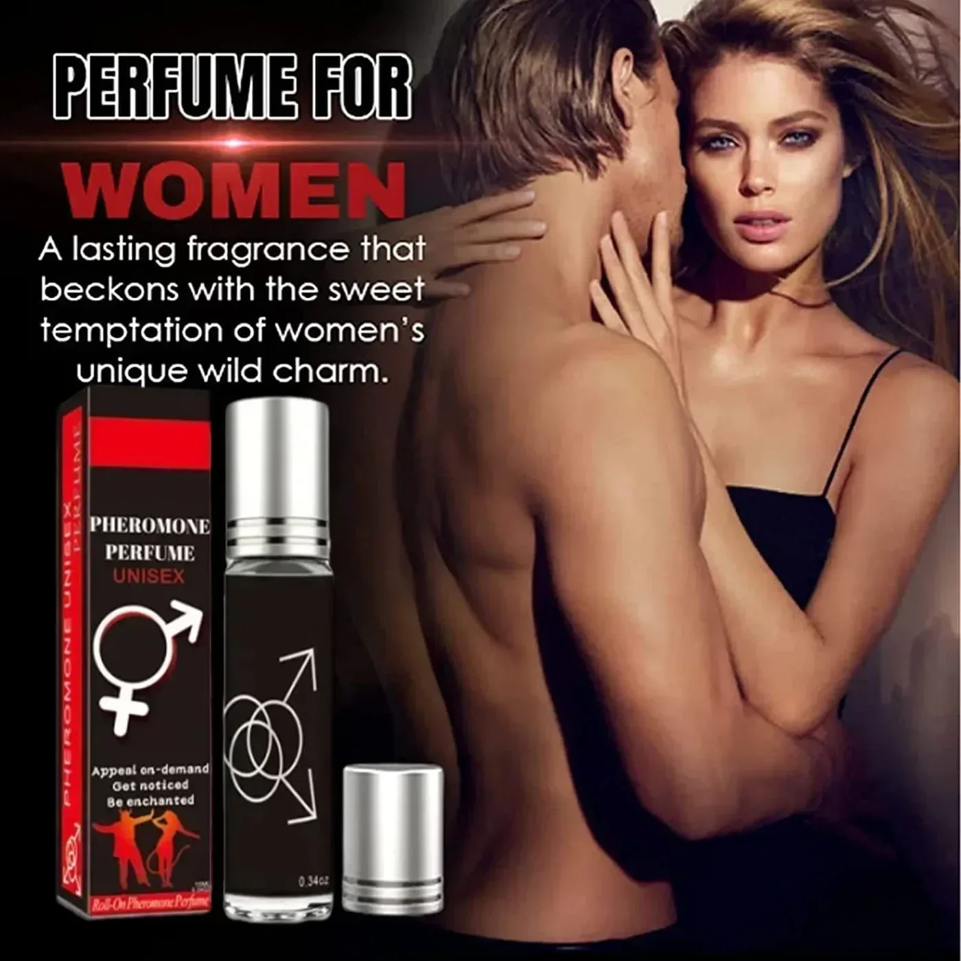 Sexuellement corporel portable longue durée, huile de parfum de phéromone pour attirer les hommes, partenaire de distribution, épaissit la flirtation, les femmes