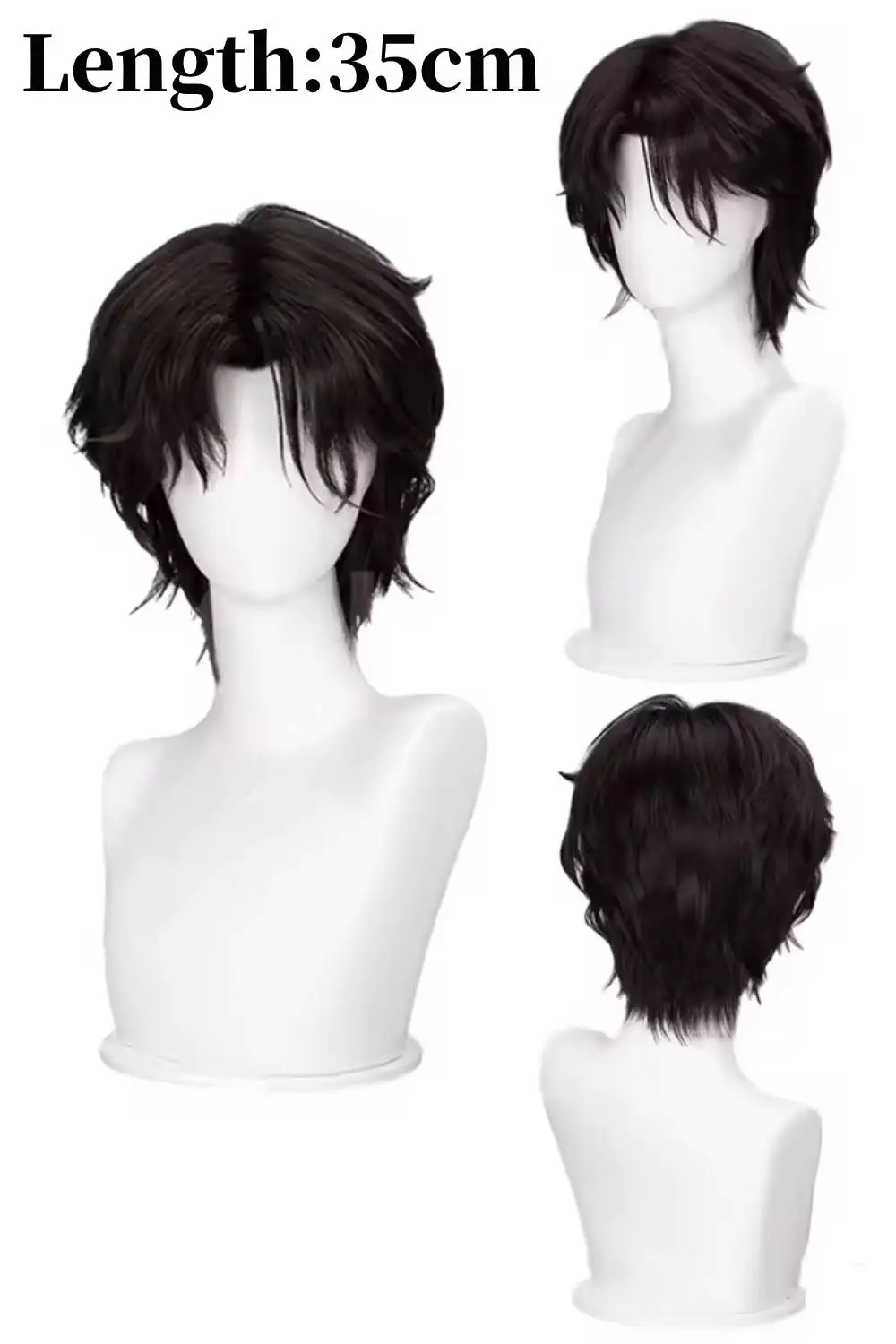 TV 2 Arcane Jayce Cosplay Men Black Roleplay Wig 2024 Game LoL Costume Disguise Hair Outfits for Adult Halloween Carnival Suit