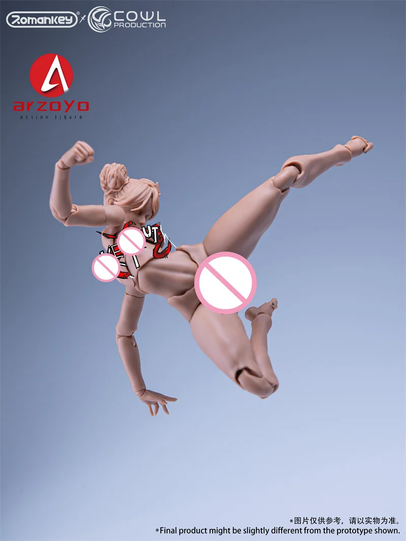 オリジナル Romankey X カウル 1/12 スーパーフィギュア柔軟な女の子ジョイントボディ 15.8 センチメートル女性兵士アクションモデル 6 "人形とヘッド