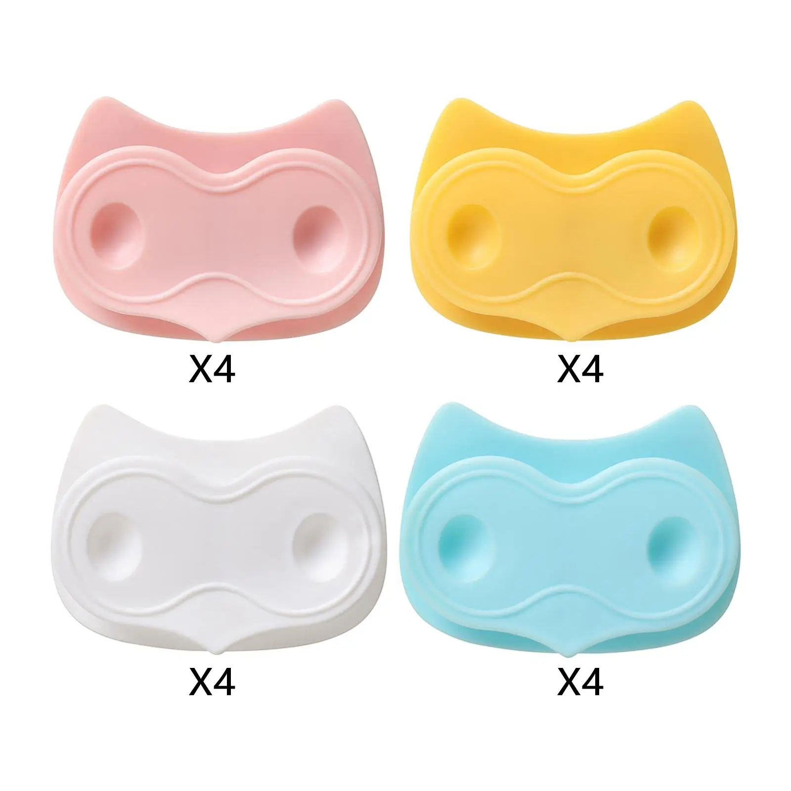 Gancio per organizzazione mensola porta clip per rack da 4 pezzi per ufficio