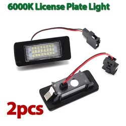 2x Number License Plate Light Lamp No Error SMD LED 12V 6500k White for Audi A1 A4 B8 4D 5D A5 S5 2D 5D A6 S6 For VW Golf Passat