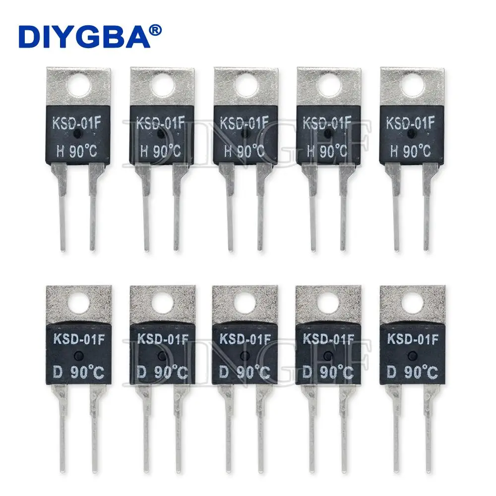 KSD-01F JUC-31F 40 50 60 70 80 90 100 DegC NC Normally Closed NO Normally Open 1.5A Thermal Switch Temperature Sensor Thermostat