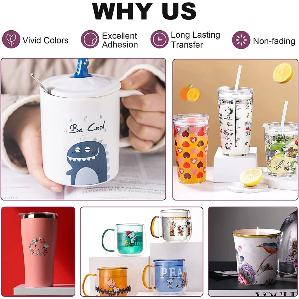 kemeng A4 paper Water Transfer Paper Transfer Printing White Clear Paper Decal For Ceramics and glass